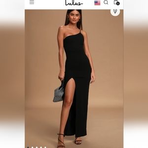 Lulu's Women's, Long Black Dress, Sz. Medium